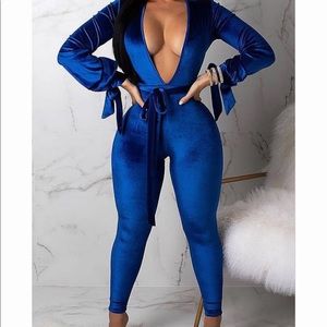 Velour Jump Suit